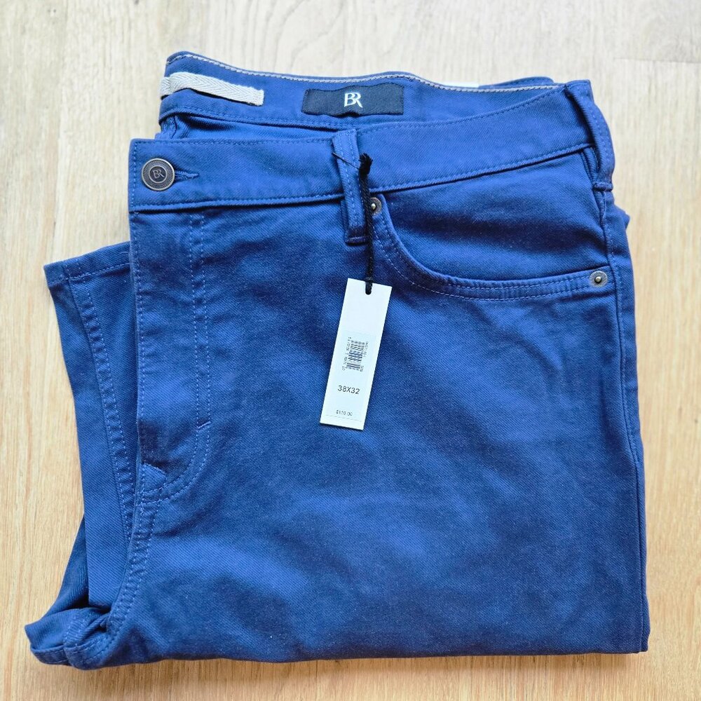 NWT Banana Republic Slim Traveler Pants Blue Men's 38x30